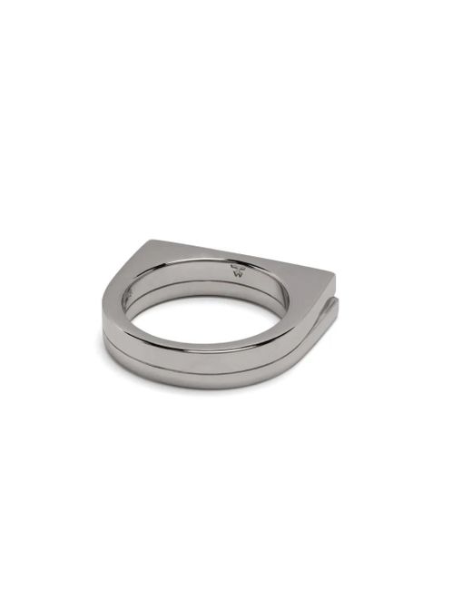 Tom Wood Gray Step Ring Mit Spinell