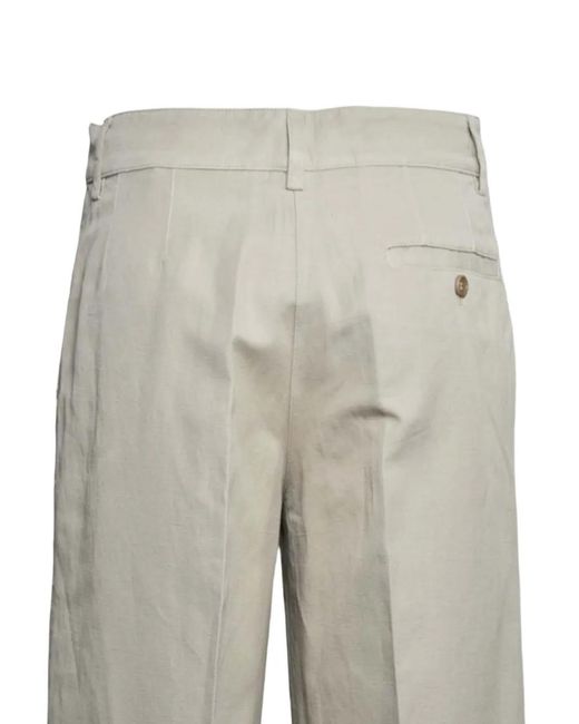 Aspesi Gray Buttoned Trousers