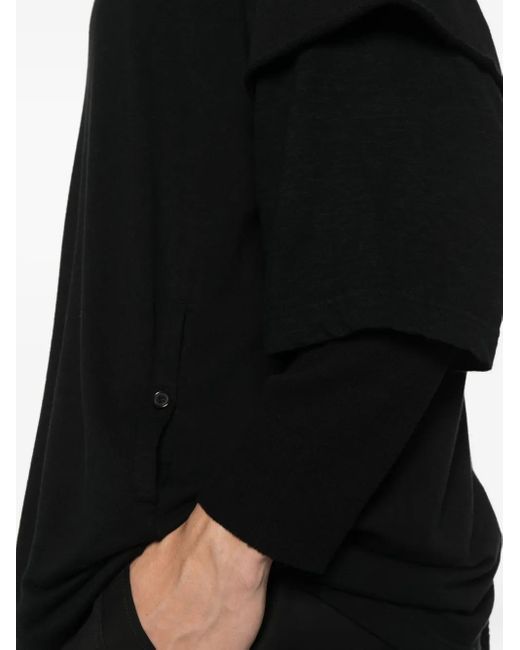 メンズ Undercover レイヤード Tシャツ Black