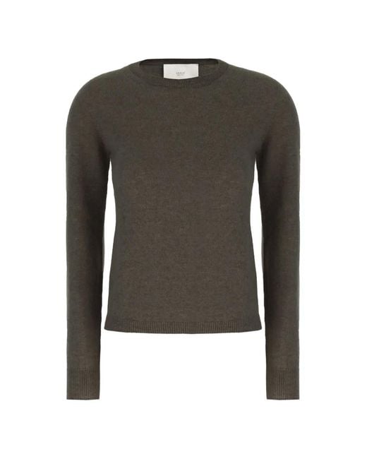 Vanisé Black Crew-Neck Cashmere Sweater