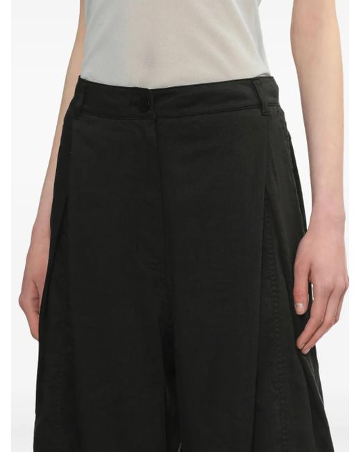 Low Classic Broek Met Wijde Pijpen in het Black