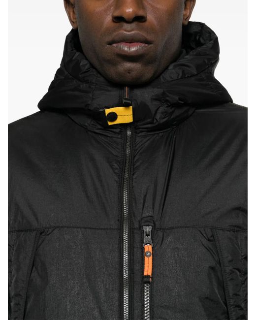 Parajumpers Black Nivek Hooded Jacket for men