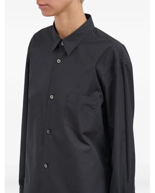 Junya Watanabe Black Cotton Poplin Shirt