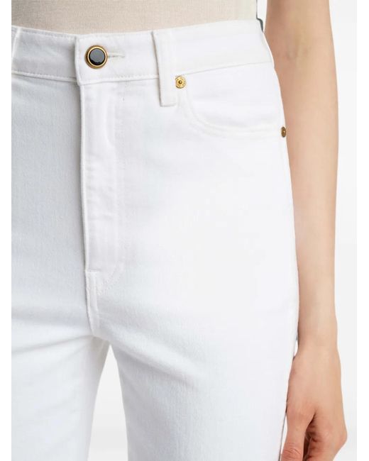 Khaite White Abigail Stretch Jeans