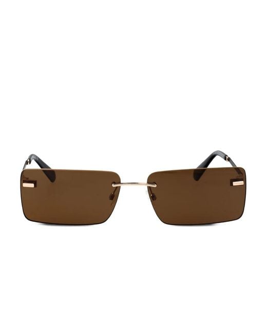 Calvin Klein Brown Rectangle Sunglasses for men