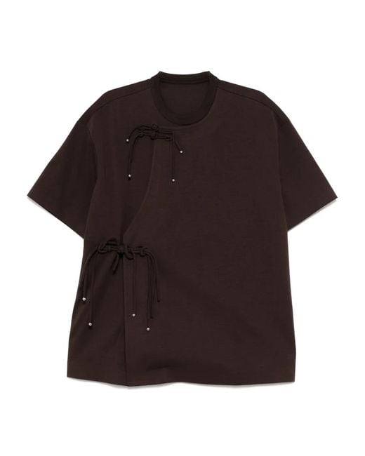 JNBY Black Short-Sleeved T-Shirt