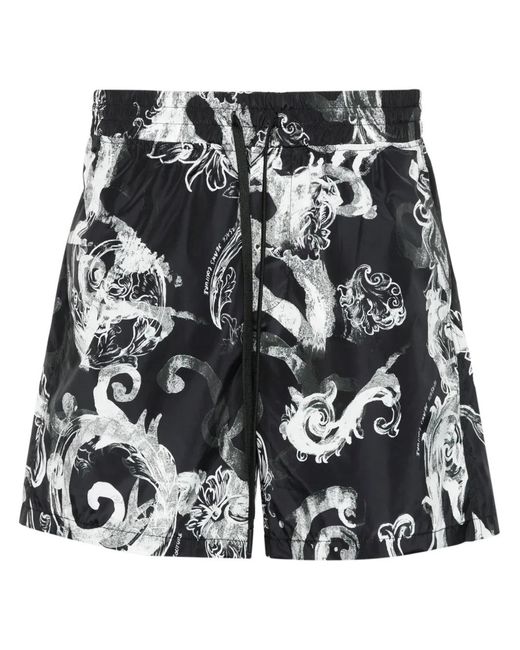 Versace Jeans Couture Aquarel Shorts in het Black voor heren