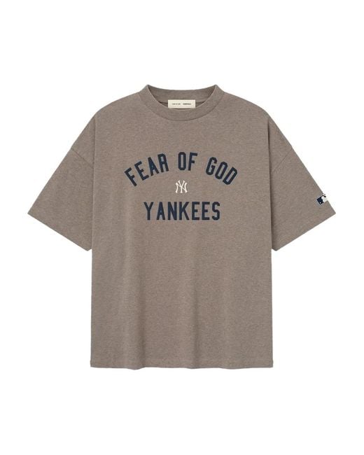 Fear Of God Gray X Mlb 90S T-Shirt for men