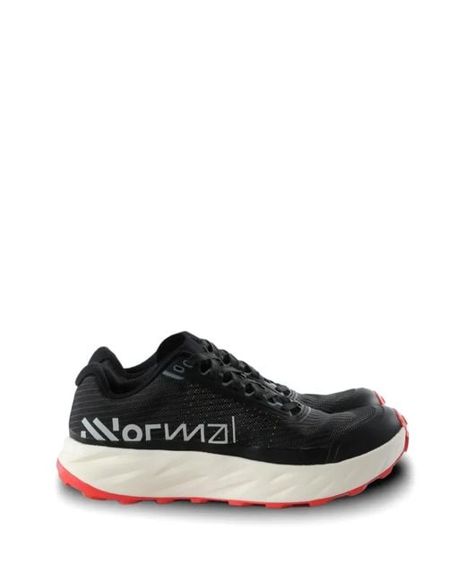 NNormal Black Kjerag 02 Logo-Print Panelled Sneakers