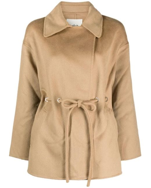 Ba&sh Natural Kam Belted Jacket