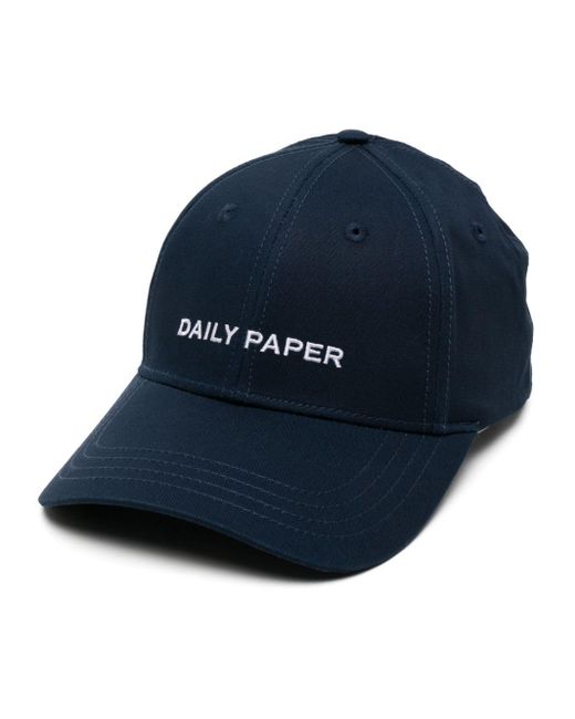 Daily Paper Blue Logo-embroidered Baseball Cap for men