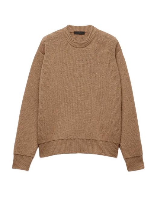 Jersey con cuello redondo Prada de hombre de color Natural