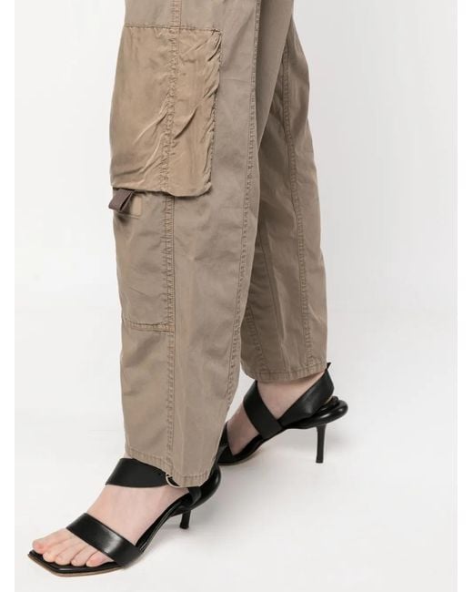 John Elliott Natural Panel-Detail Straight-Leg Trousers