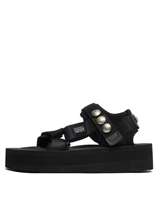John Elliott プラットフォーム バックルサンダル Black