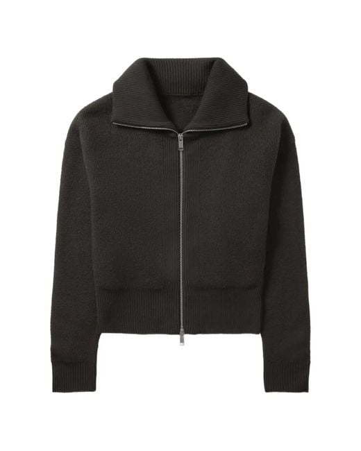 Axel Arigato Black Verve Zip-Up Cardigan