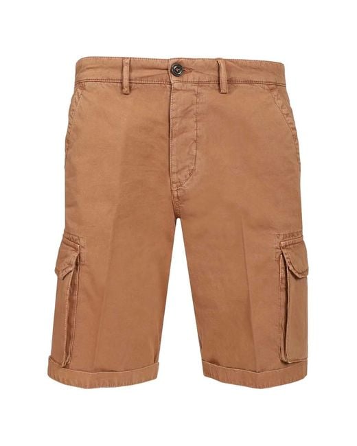 Al Duca D'aosta White Washed-Cotton Cargo Shorts for men