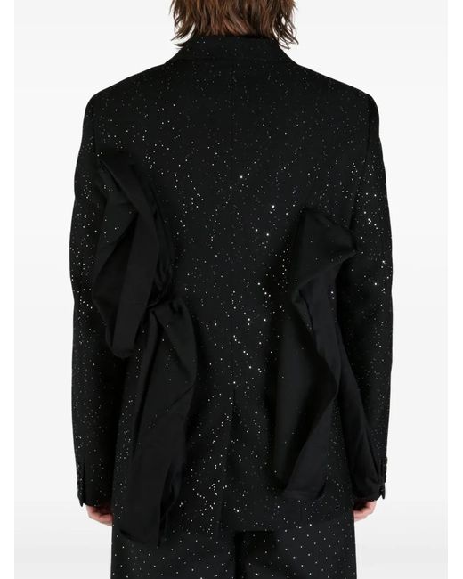 Comme des Garçons Black Ruffle-Detailing Blazer for men