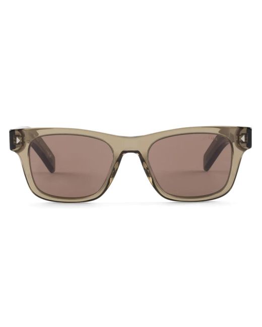 Prada Brown Square-Frame Sunglasses for men