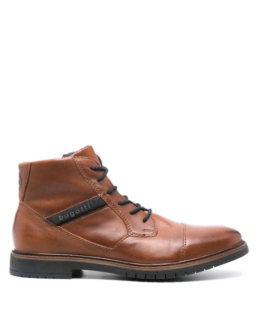 Bugatti Brown Caj Leather Boots for men