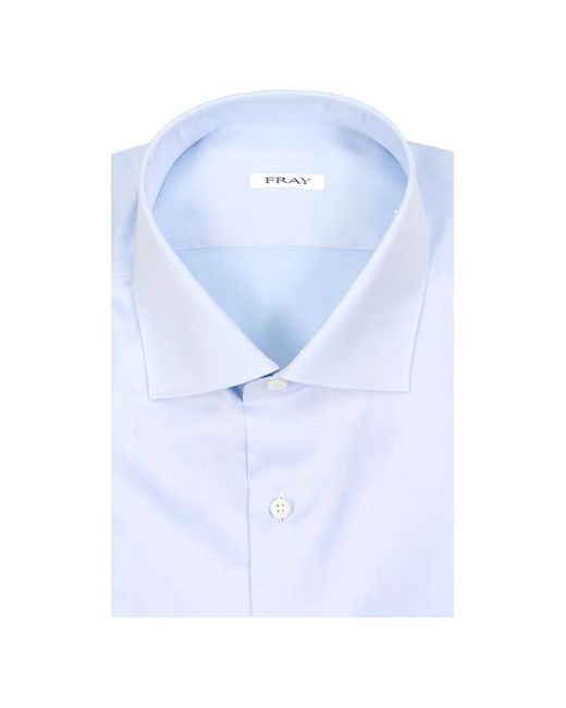 Fray Blue Spread-Collar Shirt for men