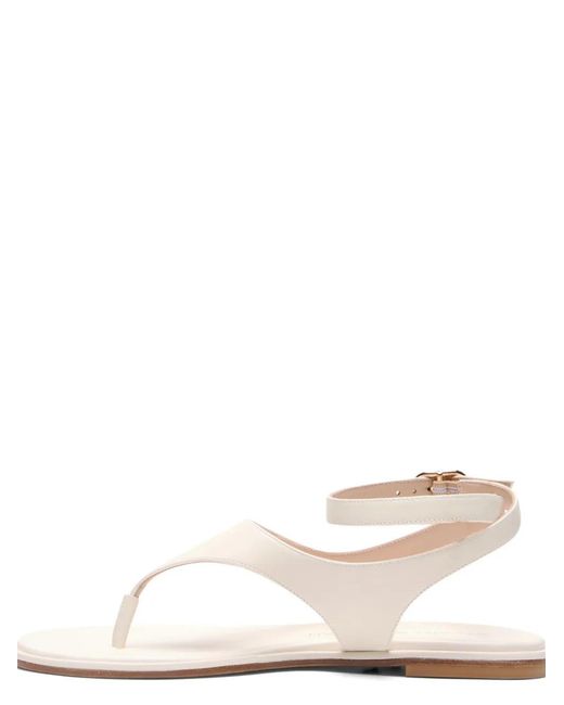 Stuart Weitzman White Marley Sandalen Mit Riemen