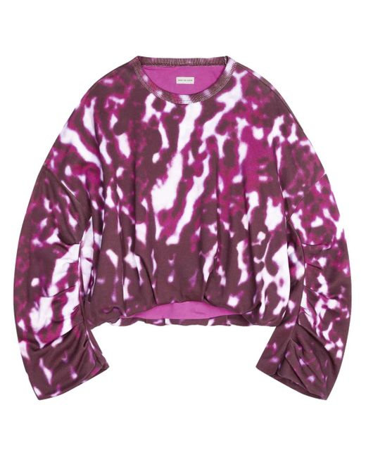 Dries Van Noten ドレープ スウェットシャツ Purple