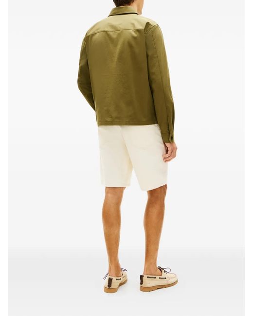 Tommy Hilfiger Green Surchemise À Patch Logo Et Poche À Rabat for men