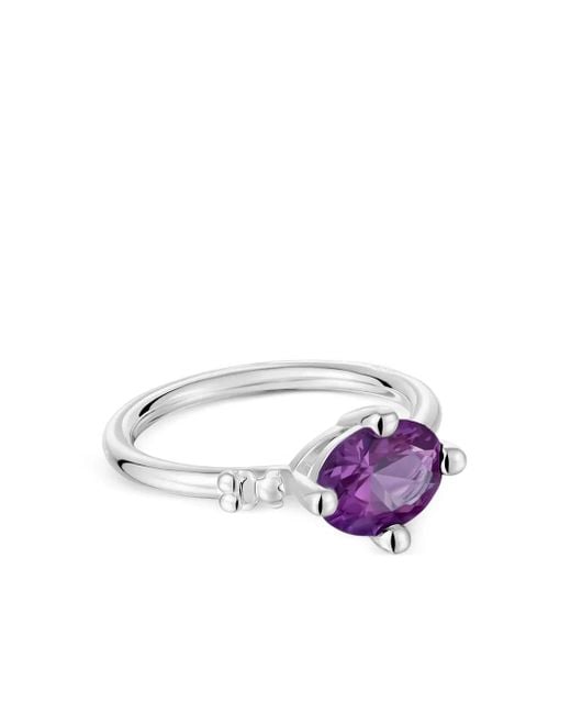 Tous Metallic Ring Mit Ovalem Schliff