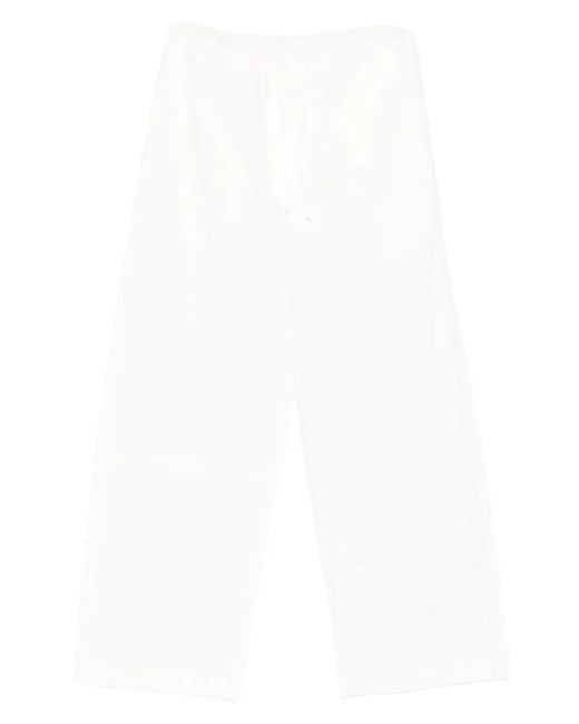 Pantalones Uma con cordón Paris Georgia de color White