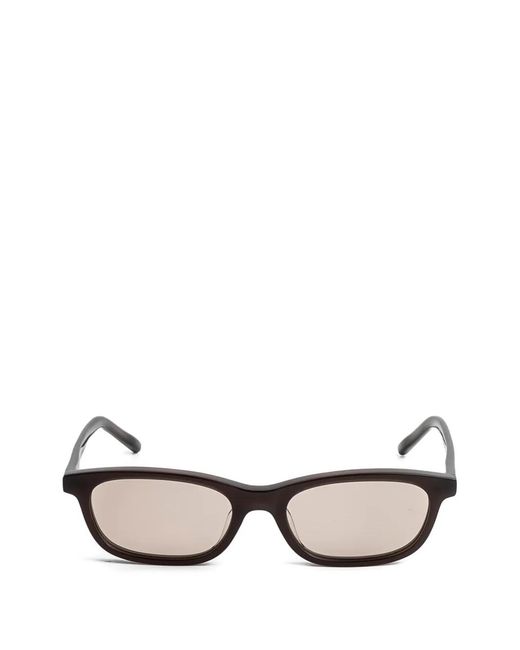 Kaleos Eyehunters Brown Monte Rectangle-Frame Sunglasses