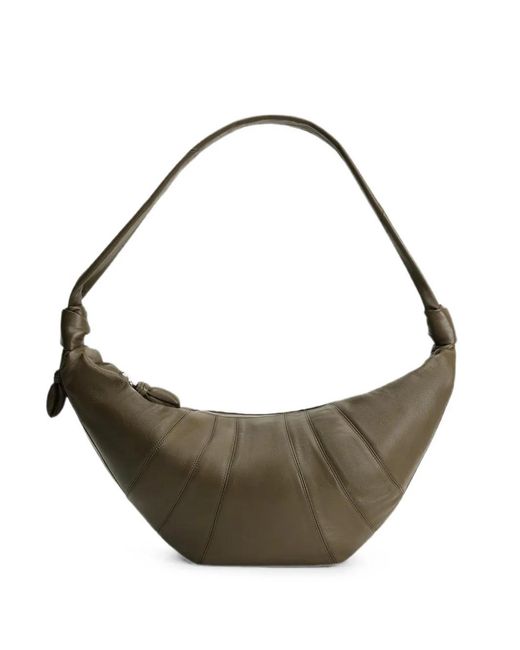 Lemaire Metallic Croissant Leather Shoulder Bag