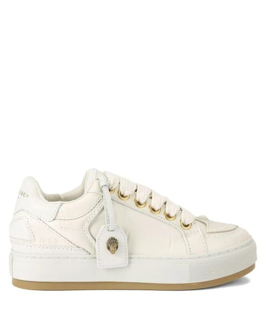 Sneakers Southbank Tag Con Effetto Coccodrillo di Kurt Geiger in White