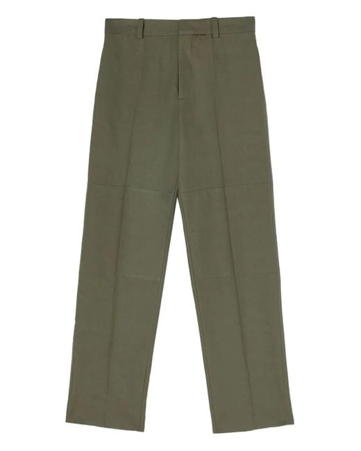 Jil Sander Green Panelled Trousers for men
