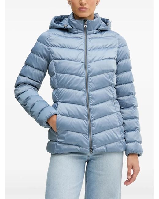 Geox Blue Slim Padded Jacket