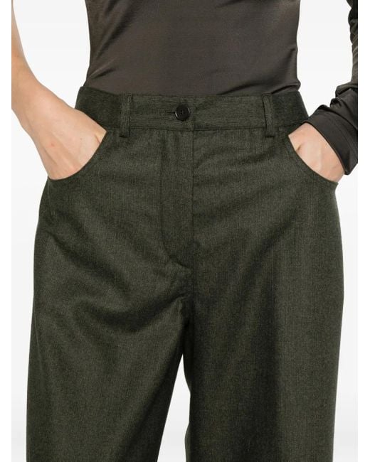 Aspesi Green Belt-Loop Trousers