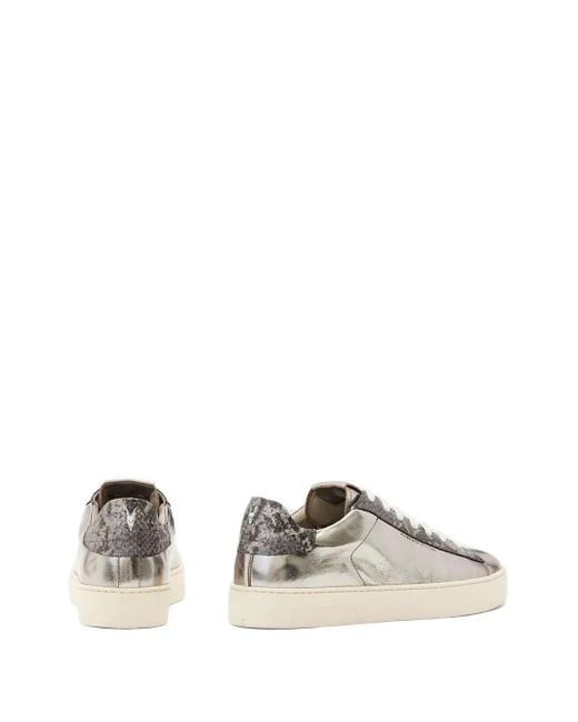 AllSaints Metallic Panelled Sneakers