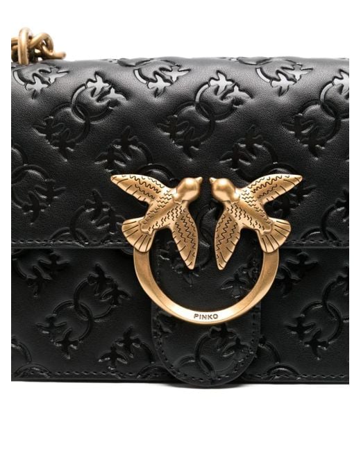 Pinko Black Mini Love-Birds One Cross Body Bag