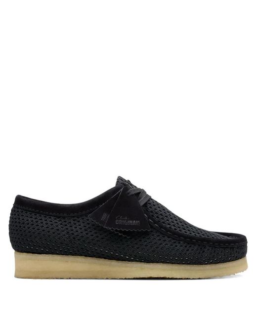 Clarks Black Wallabee Desert Boots for men