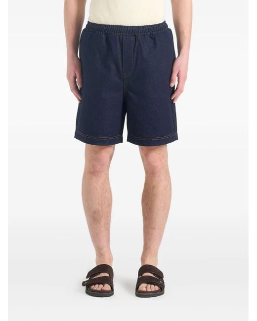 Shorts Denim Edgar di Manière De Voir in Blue da Uomo