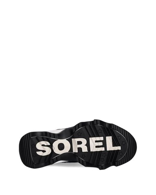 Sorel Black Kinetic Padded Assymetric-Zip Boots