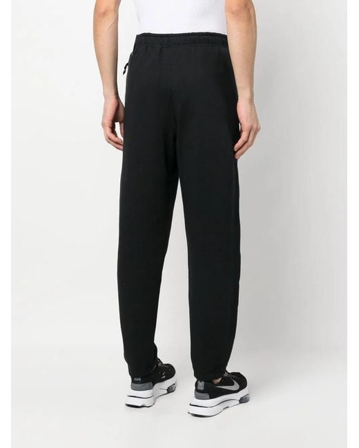 Nike Black Logo-Embroidery Track Pants for men