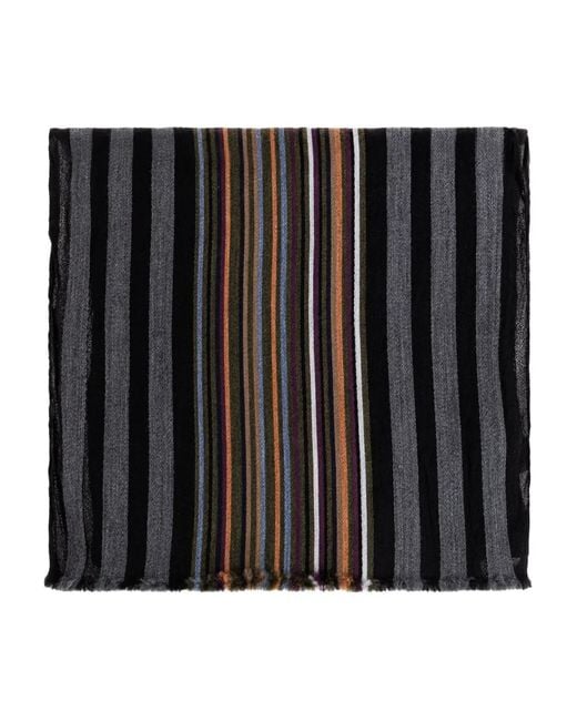 Écharpe À Rayures Paul Smith pour homme en coloris Black