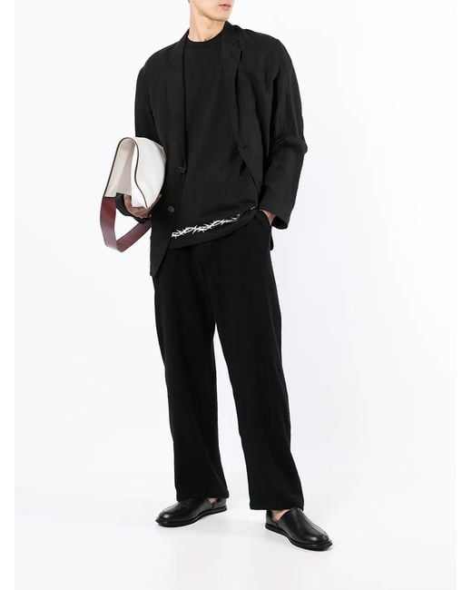 Undercover Black Knitted Track Pants for men
