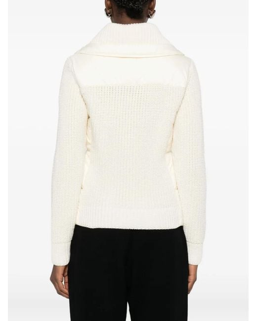Moncler Natural Zip-Up Puffer Jacket