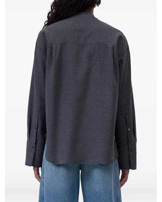 Closed Gray Bow-Tie Shirt