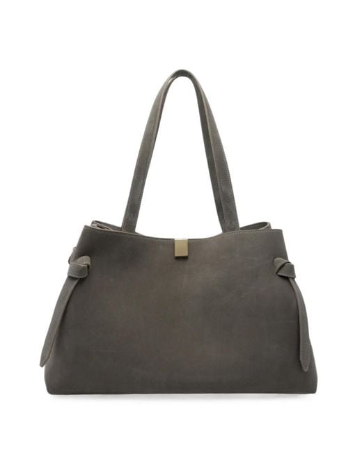 Yuzefi Black Gyoza Suede Shoulder Bag