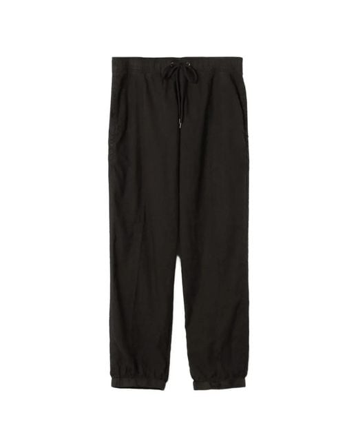 James Perse Black Drawstring-Waist Track Pants for men