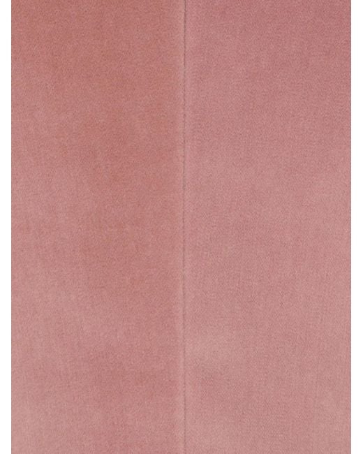 Tagliatore Pink Velvet Double-Breasted Jacket