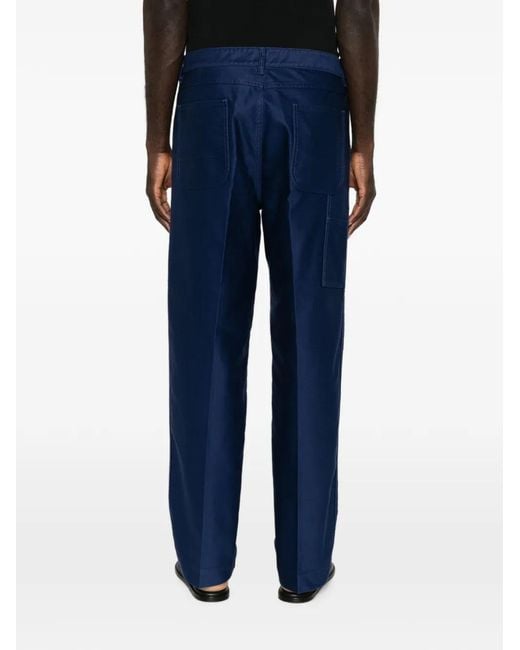 Tom Ford Blue Straight-Leg Carpenter Trousers for men