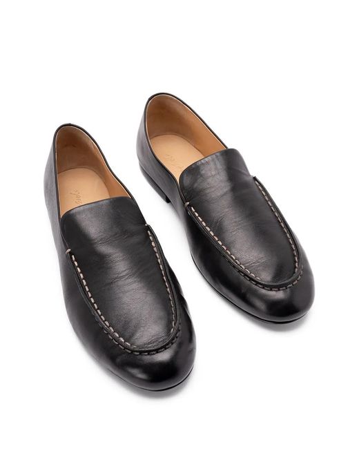 Marsèll Black Mocassins Mandolo En Cuir for men